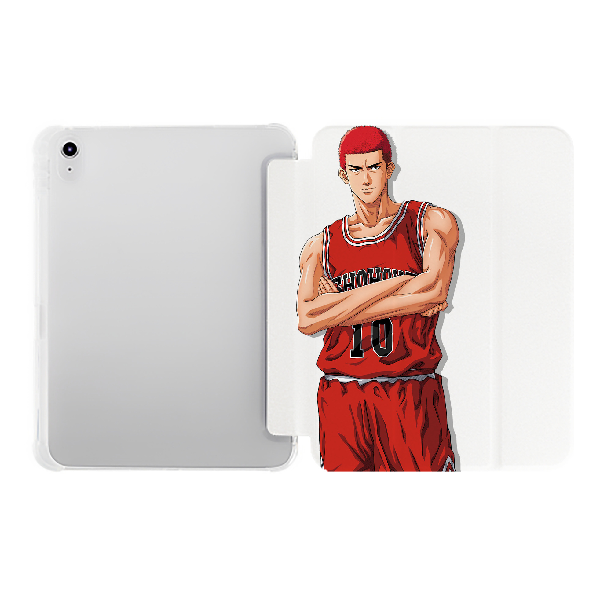 （画像用） SLAM DUNK／スラムダンク IPad ケース ペン収納付き 三つ折りスタンド PUレザー×シリコン 対応機種9.5/10.5/10.9インチ